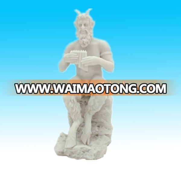 Resin god sculpture Pan greek god of the wild nature statue